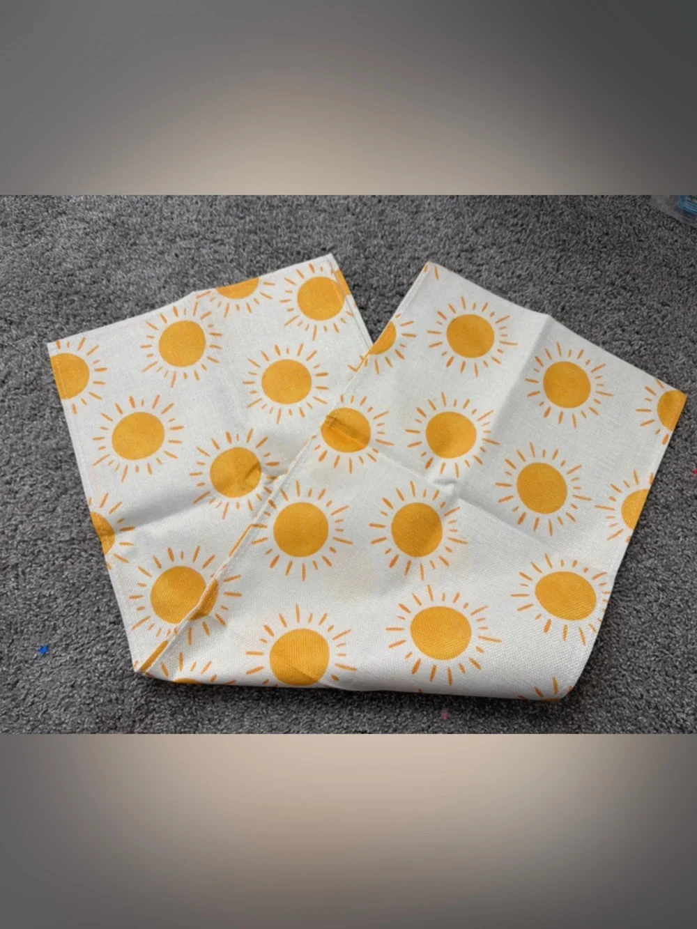Sunrise Pattern Yellow Table Runner
